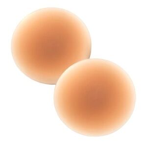 Seamless Nude Silicone Reusable Nipple Covers (Caramel Brown)